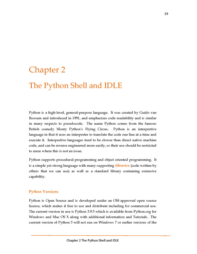 Introduction to Python Programming: Starting Out with IDLE - The Python Shell and IDLE 1